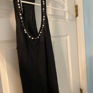 Black express tank with necklace detail perfect condition